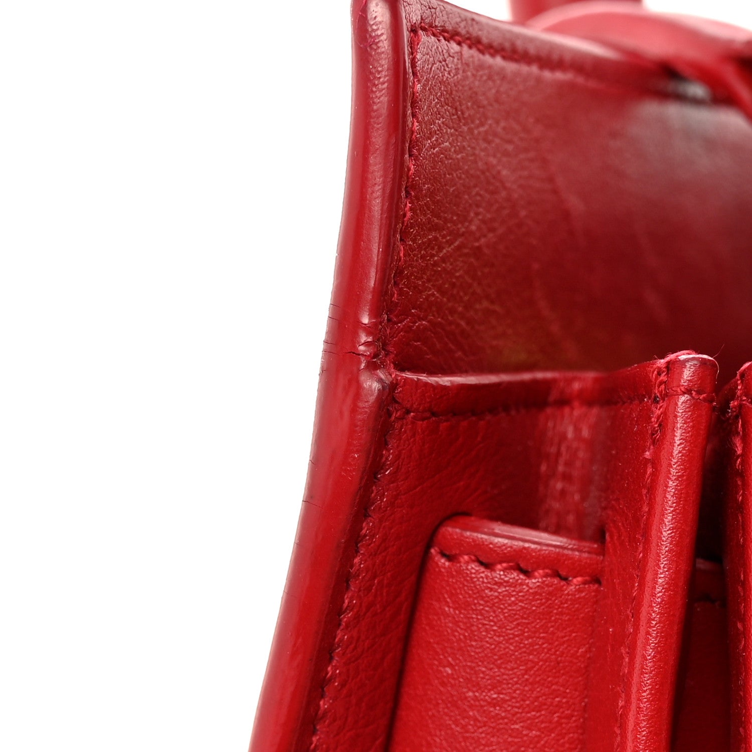 Saint Laurent Calfskin Small Sac De Jour Lipstick Red 17 of 27