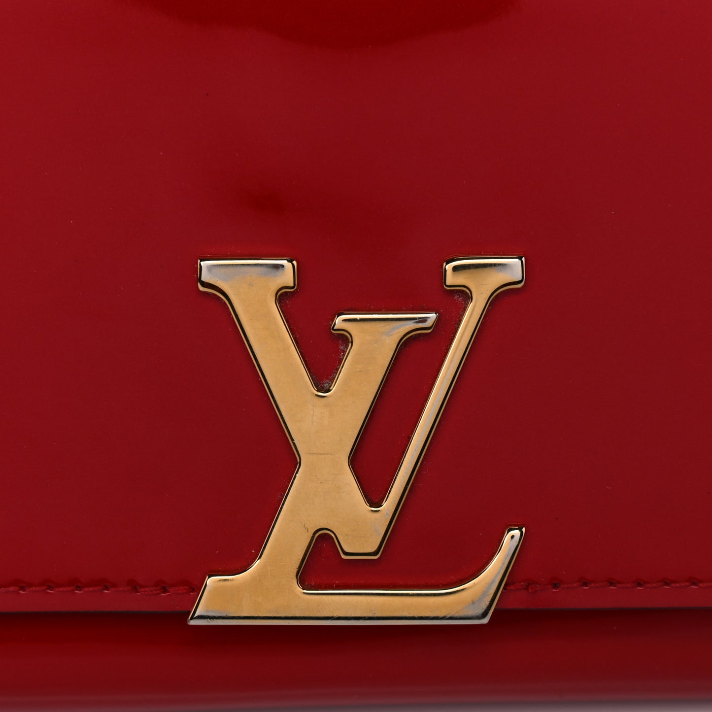Patent Louise Clutch Cherry