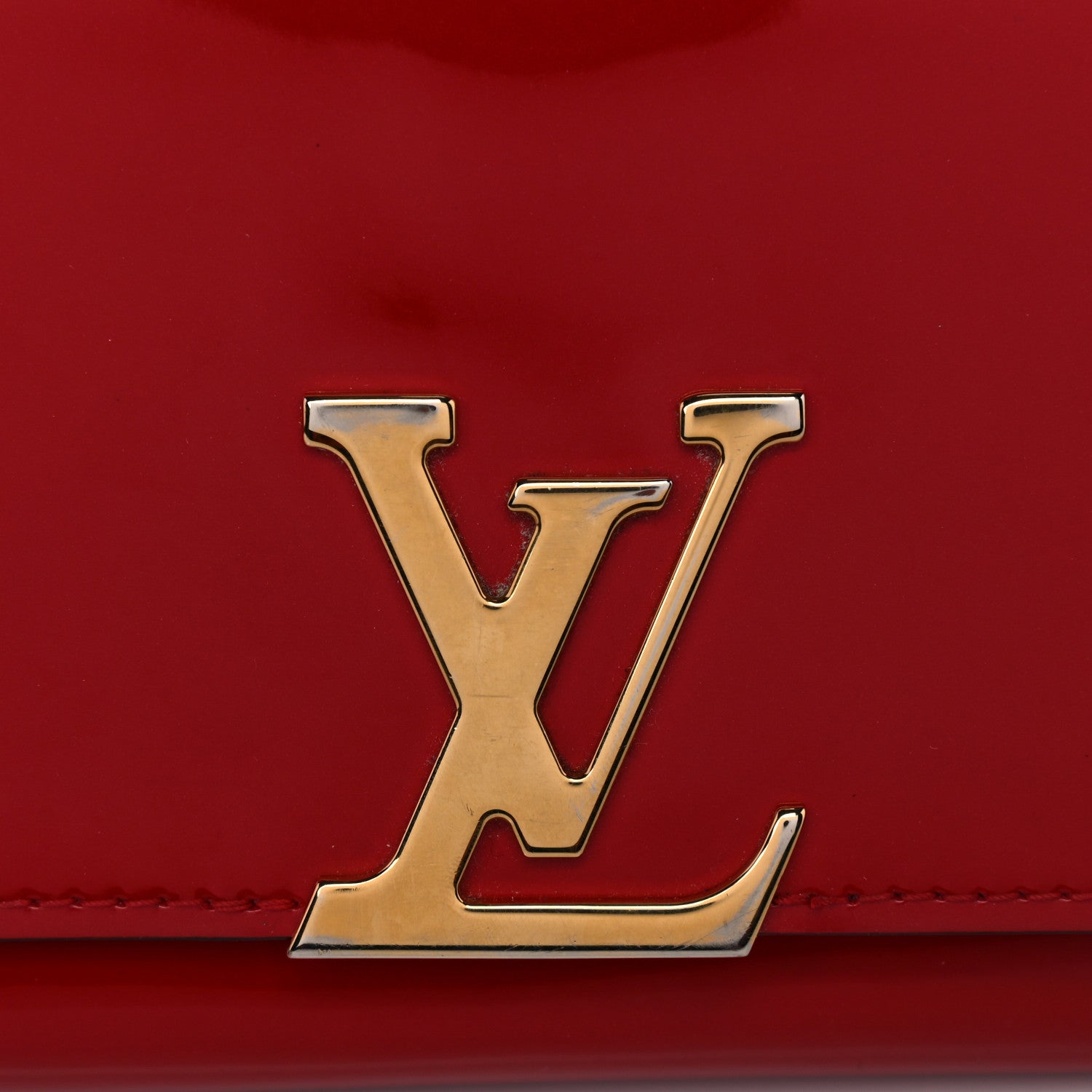 Louis Vuitton Patent Louise Clutch Cherry 13 of 15