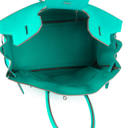 Hermes Chevre de Coromandel Birkin 35 Bleu Paon 7 of 25