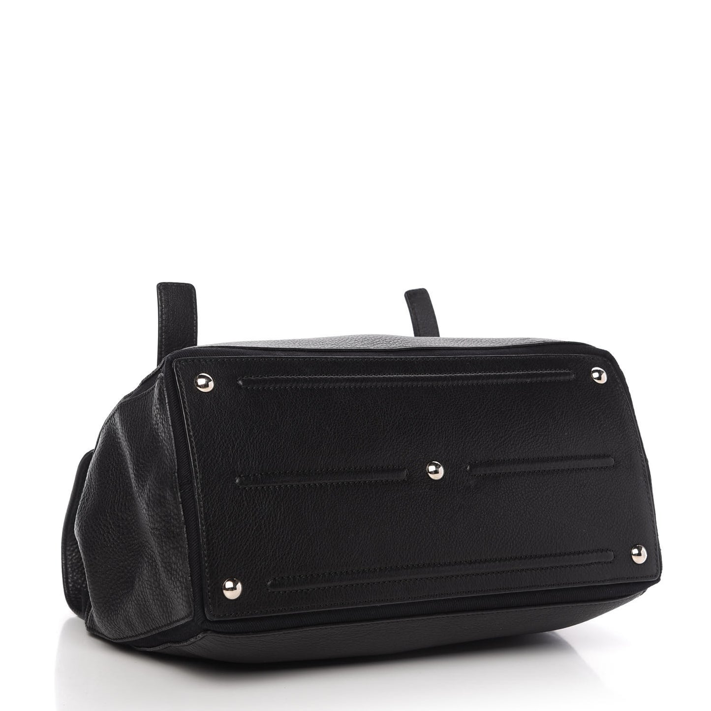 Calfskin Canvas Medium Muse Two Black