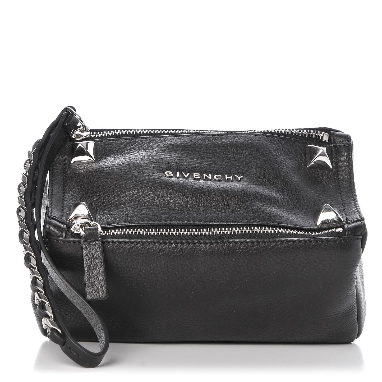 Calfskin Pandora Wristlet Black