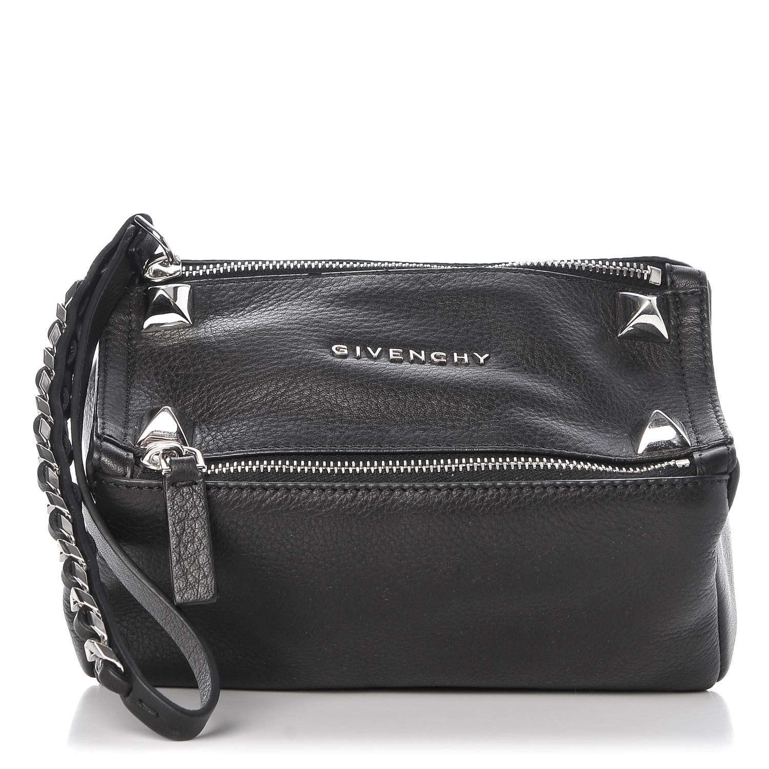 Givenchy Calfskin Pandora Wristlet Black 1 of 8
