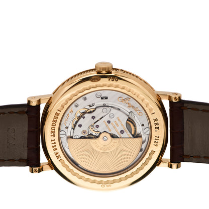 Breguet 18K Yellow Gold Alligator 39mm Classique Moonphase Automatic Watch 7137BA/11/9V6 4 of 6