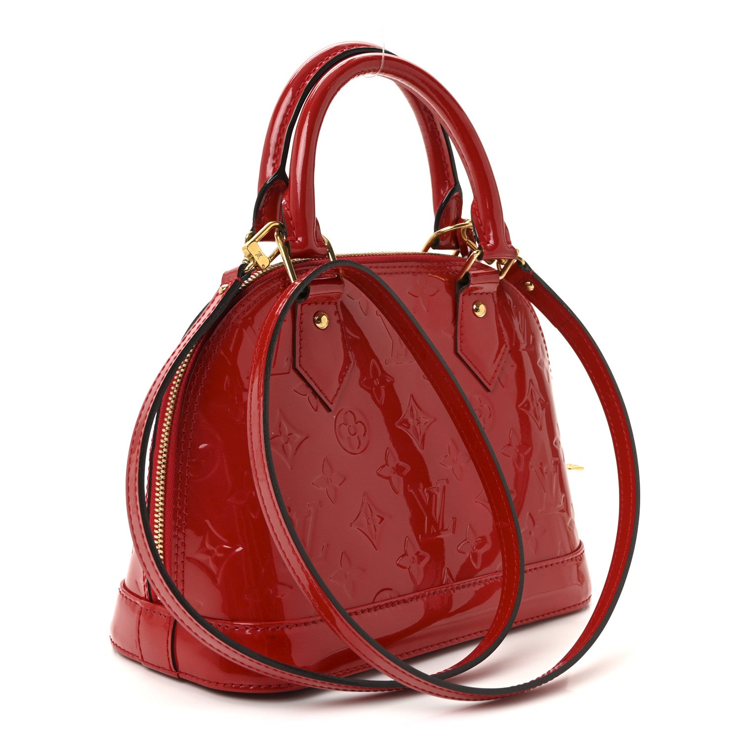 Louis Vuitton Vernis Alma BB Cherry 3 of 9
