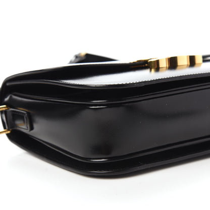 Celine Shiny Calfskin Medium Triomphe Black 6 of 11