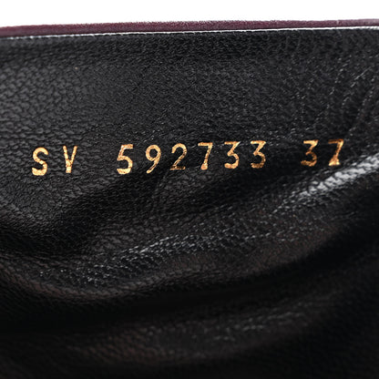Saint Laurent Nappa Lou 75 Ankle Zip Boot 37 Dark Violet 8 of 10