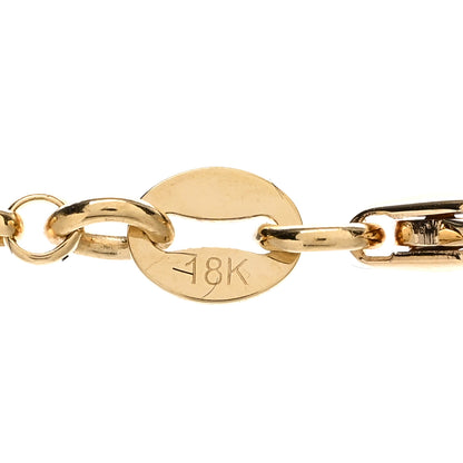 Foundrae 18K Yellow Gold Diamond Small Resilience Medallion Mixed Belcher Extension Chain Necklace 4 of 4