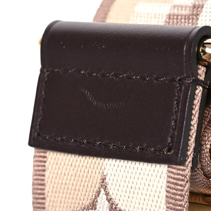Louis Vuitton Jacquard Speedy Bandouliere 20 Shoulder Strap Beige Brown 3 of 4