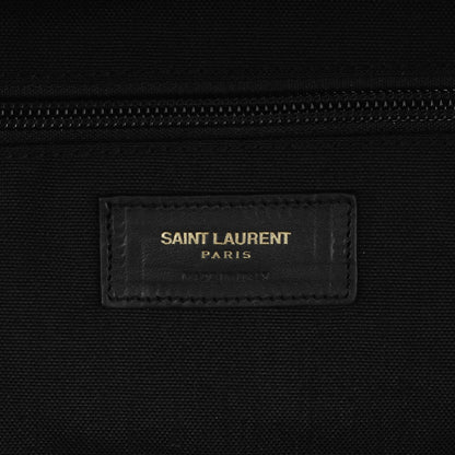 Saint Laurent Printed Canvas Leopard Classic Hunting Backpack Brown 6 of 7