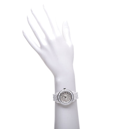 Christian Dior Stainless Steel Ceramic Diamond Mother of Pearl 33mm Dior VIII Automatic Watch White 2 of 9