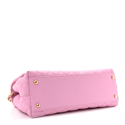 Chanel Caviar Quilted Small Coco Chain Handle Flap Lilac 4 of 13
