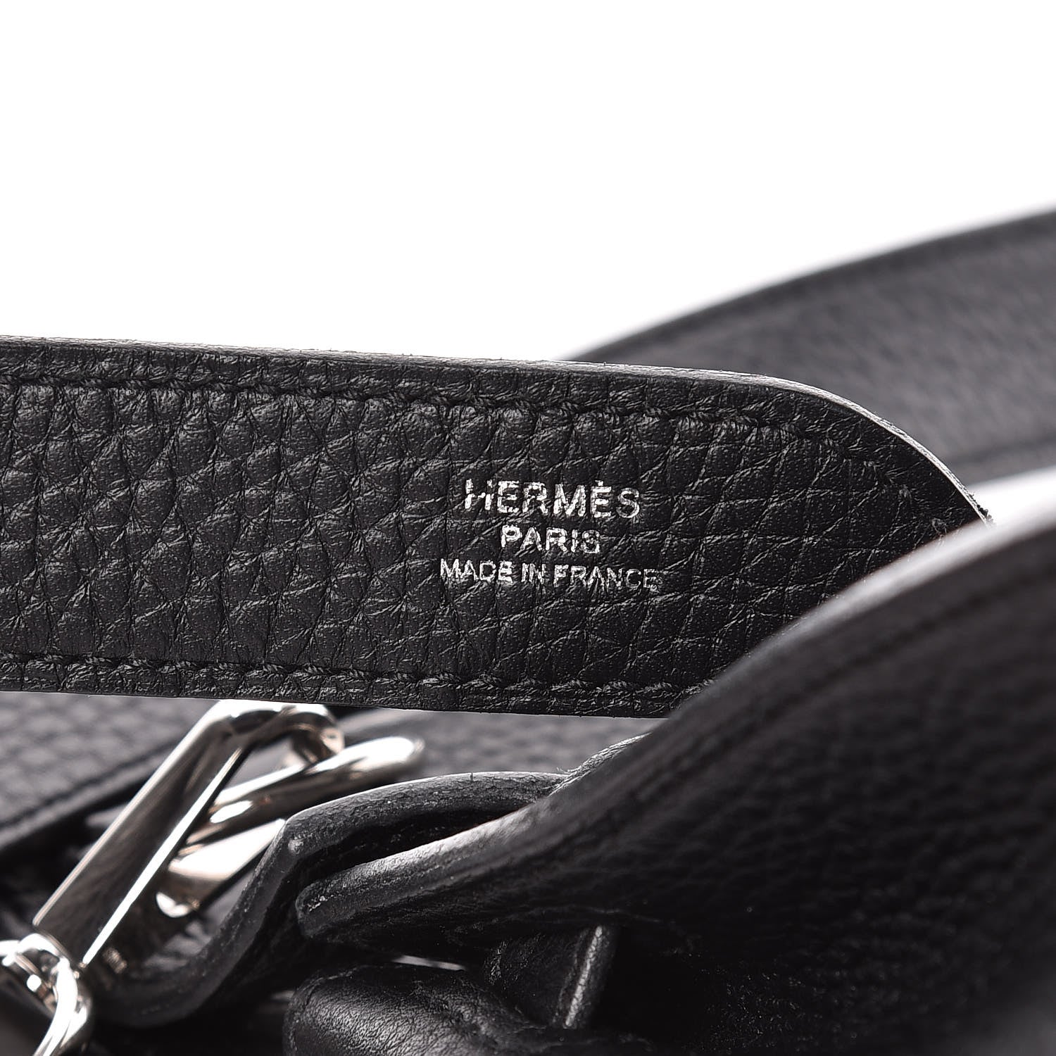 Hermes Taurillon Clemence Jypsiere 28 Black 7 of 15