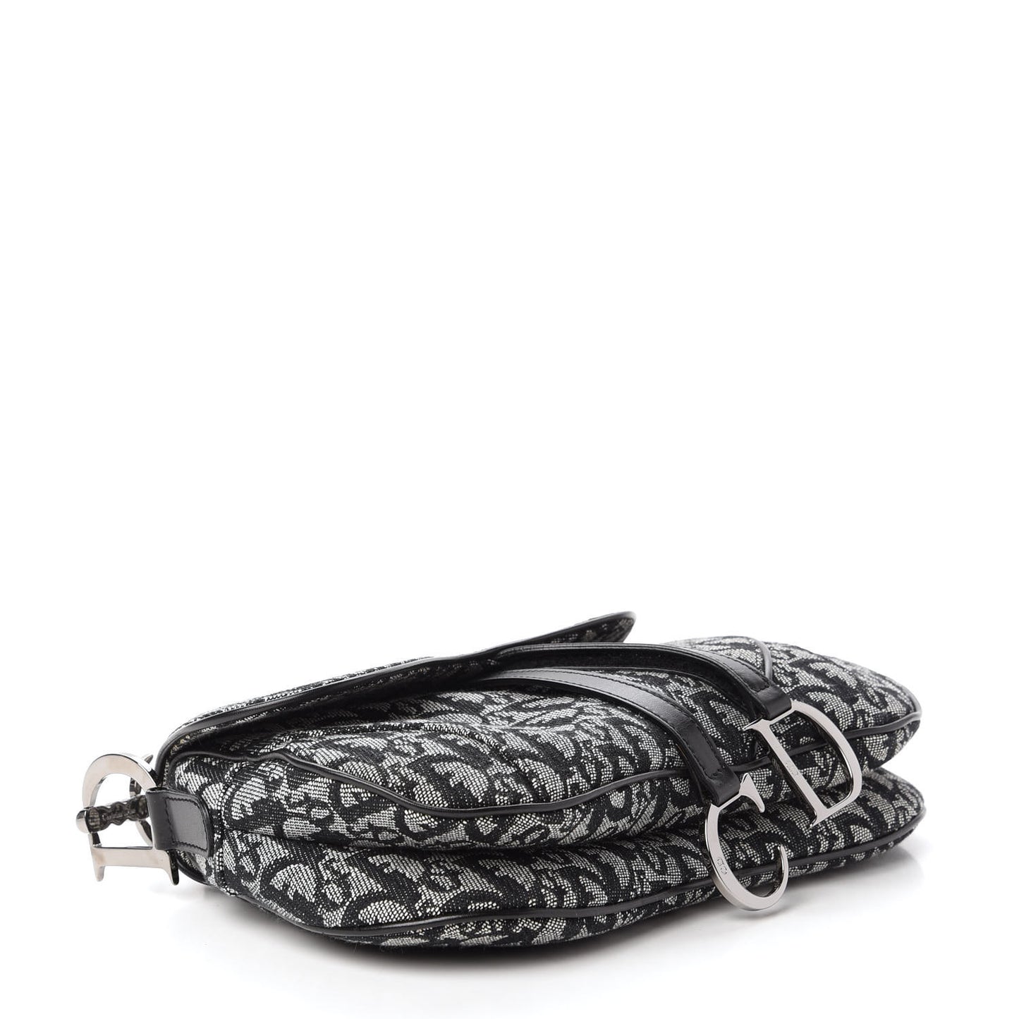 Monogram Double Saddle Bag Black