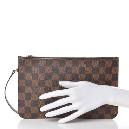 Louis Vuitton Damier Ebene Neverfull MM GM Pochette 2 of 8