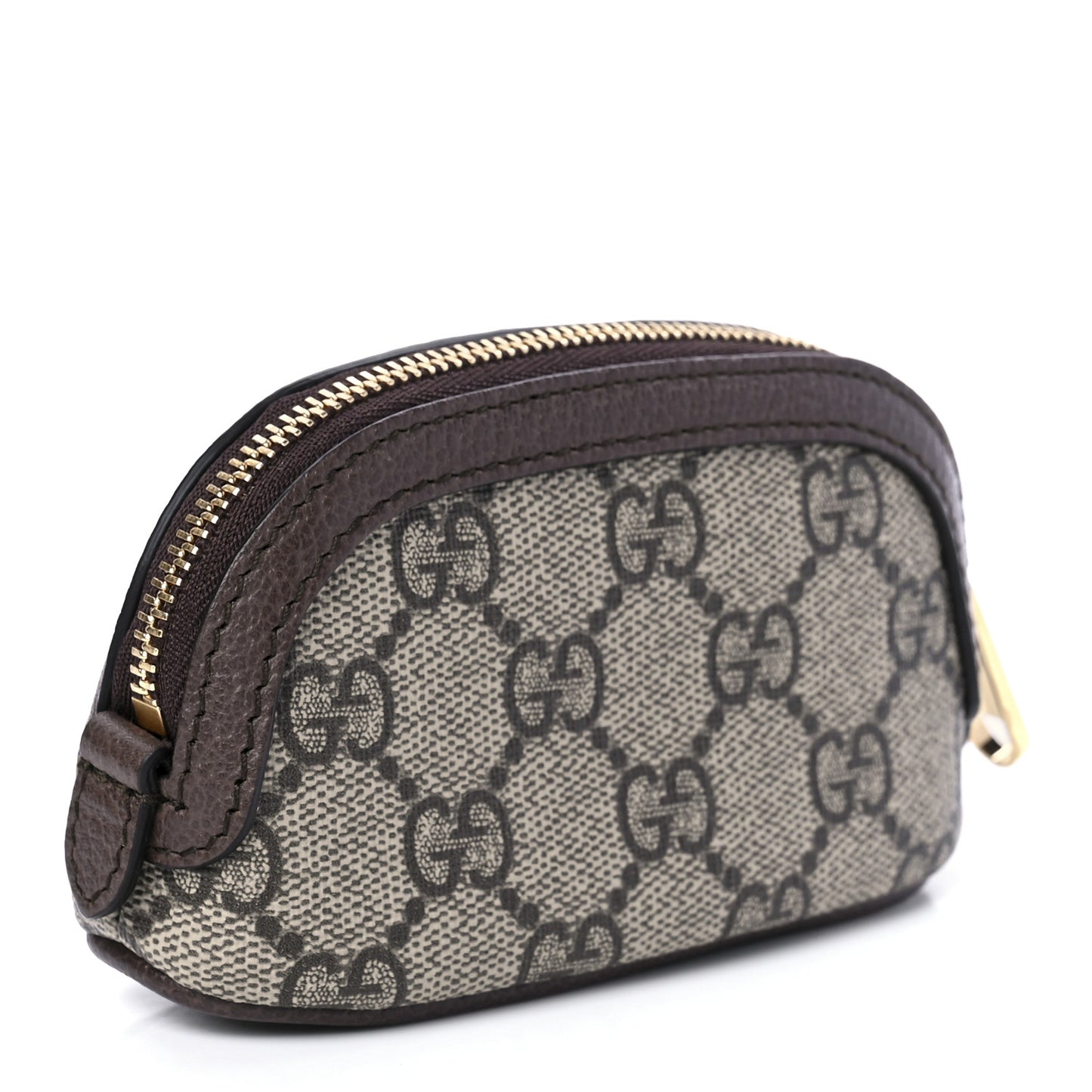GG Supreme Monogram Web Ophidia Dome Key Pouch Beige New Acero