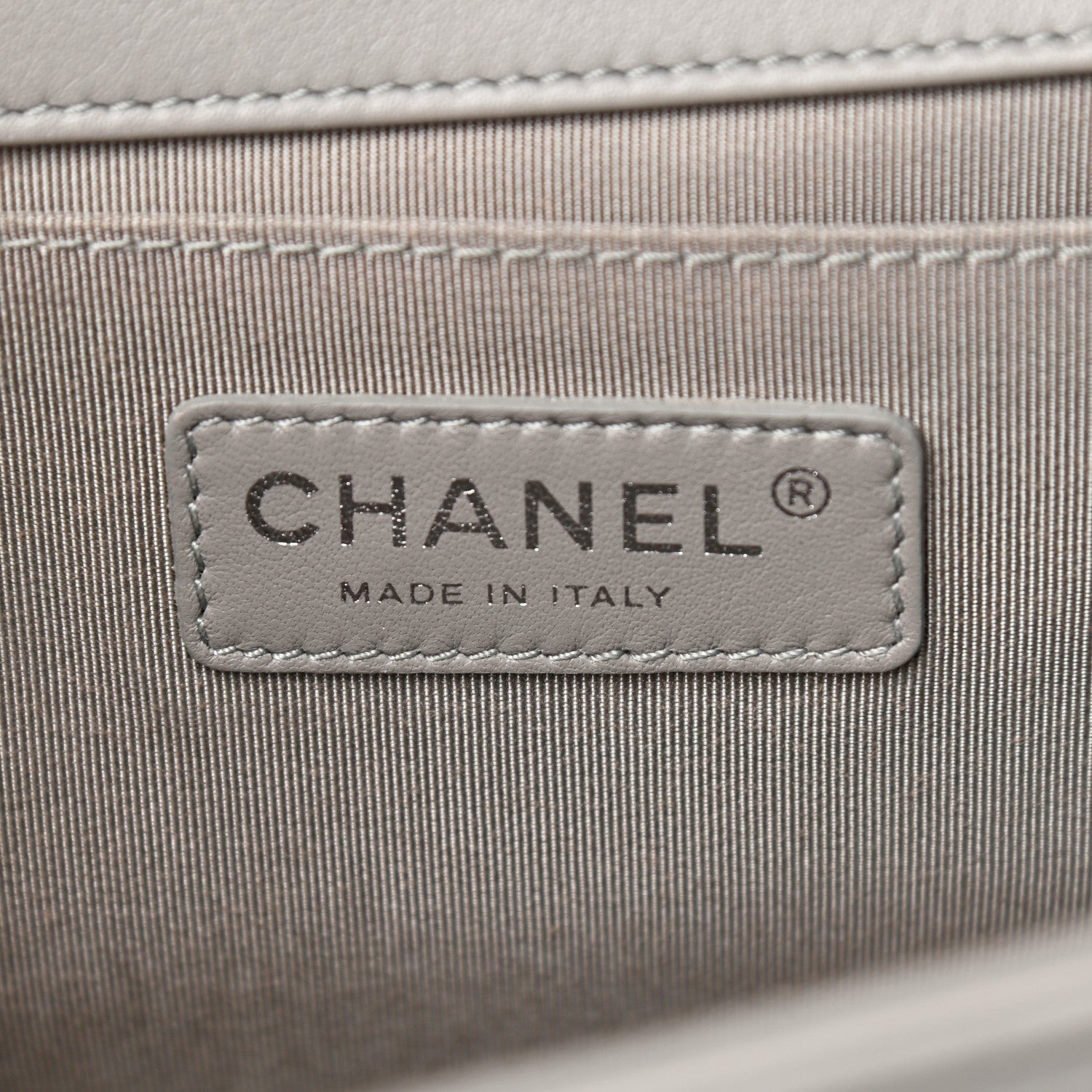 Chanel Lambskin Quilted Medium Boy Flap Grey 5 of 13
