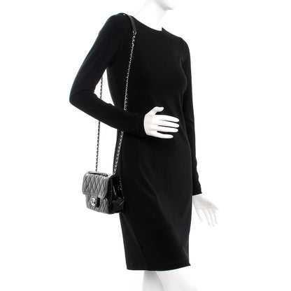 Chanel Patent Quilted Small Coco Shine Flap Black 2 of 8