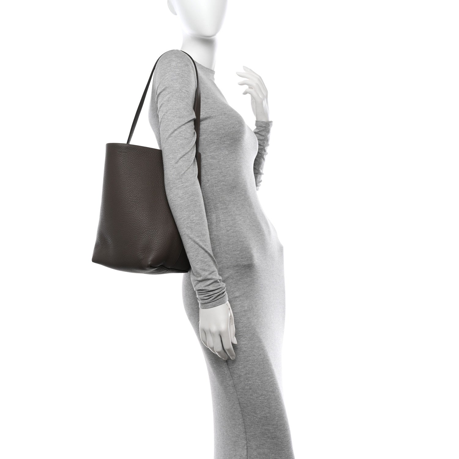 The Row Grained Calfskin Medium N/S Park Tote Elephant 2 of 10
