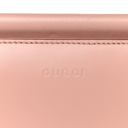 Gucci Nappa Bamboo Web Small Nymphaea Top Handle Bag Perfect Pink Mystic White 17 of 27