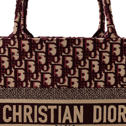 Christian Dior Oblique Medium Book Tote Burgundy Multicolor 8 of 15
