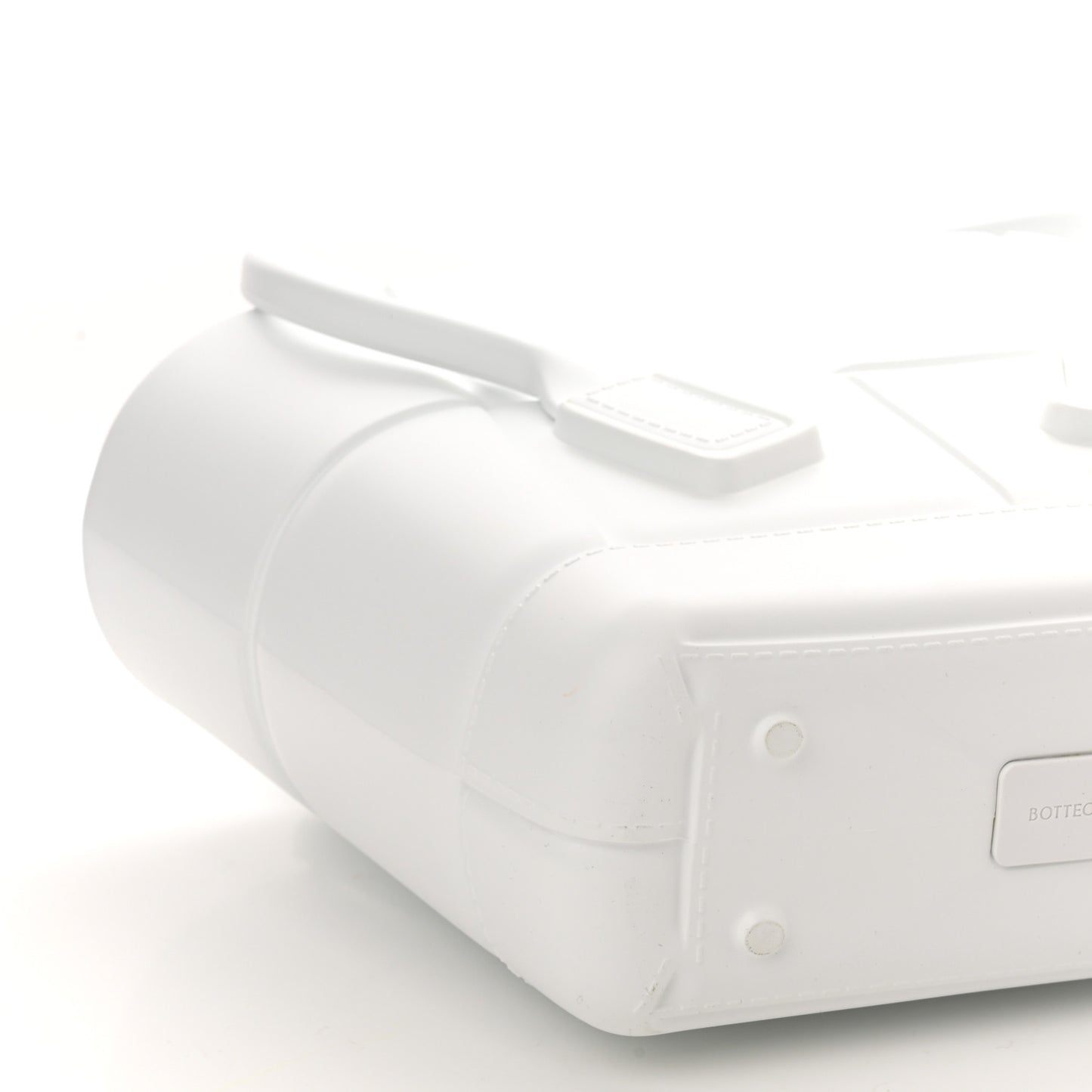 Rubber Intrecciato Mini Arco Tote White
