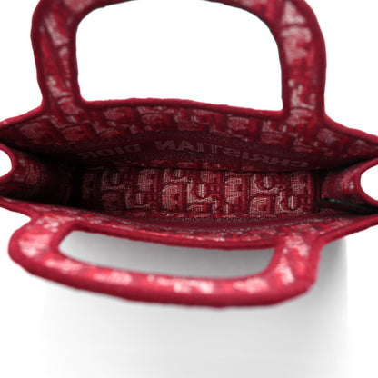 Christian Dior Oblique Mini Book Tote Red Multicolor 5 of 9
