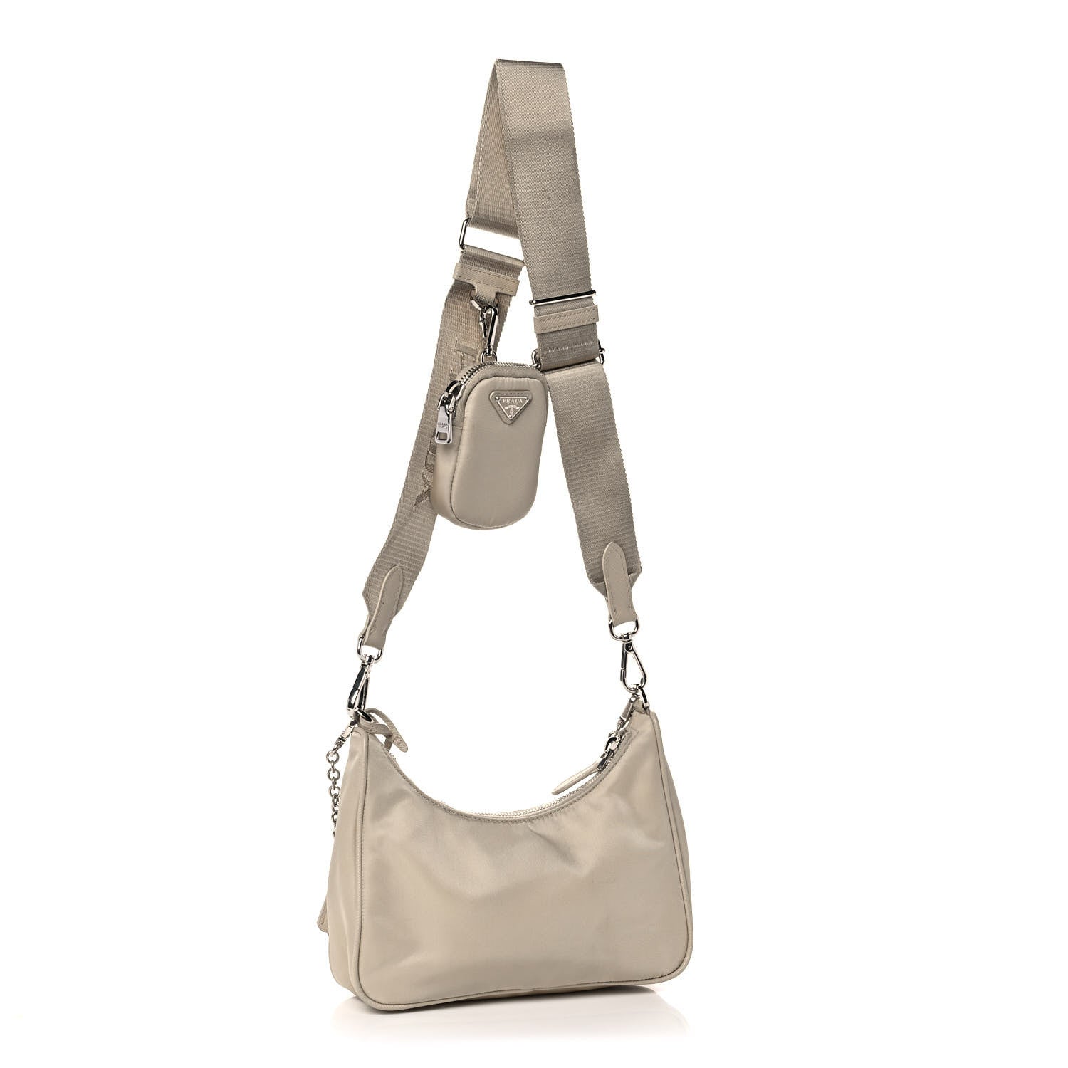 Prada Nylon Re-Edition 2005 Shoulder Bag Deserto 3 of 12