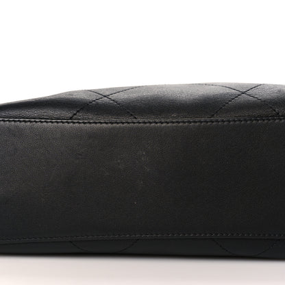 Chanel Calfskin Stitched Small Shopping Tote Black 10 of 11