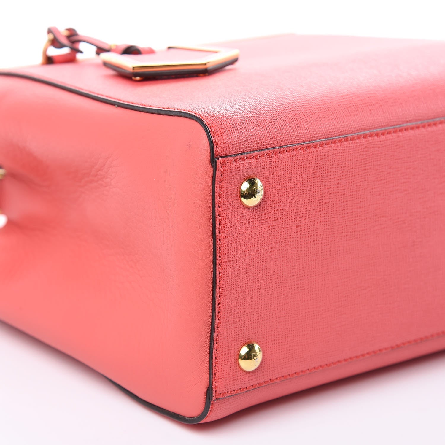 Fendi Vitello Elite Flamingo Petite 2Jours Tote Rosa Exstasy 8 of 11