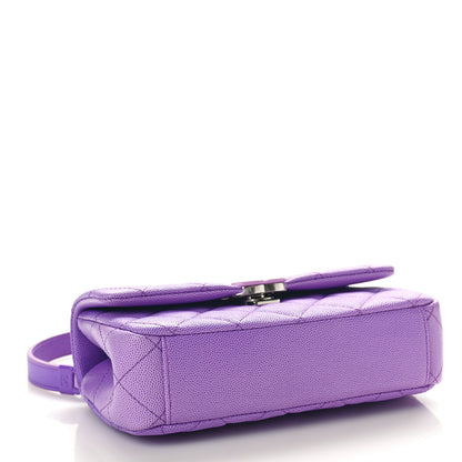 Chanel Shaded Caviar Quilted My Everything Small Flap Purple Light Purple 4 of 10