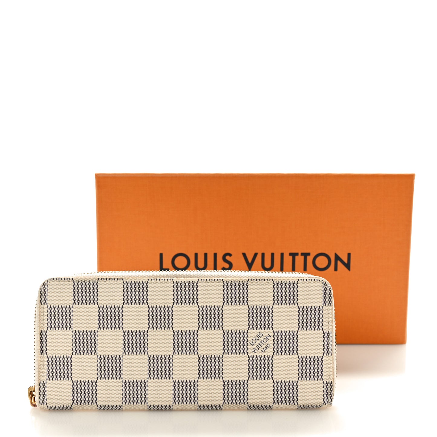 Damier Azur Clemence Wallet Rose Ballerine