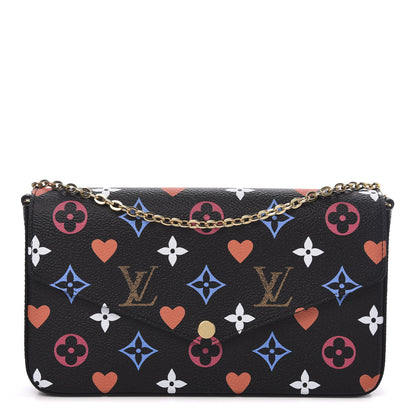 Louis Vuitton Game On Felicie Chain Wallet Black 1 of 10