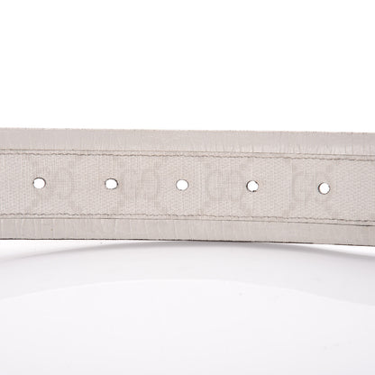 Gucci GG Plus Monogram Calfskin Interlocking G 40mm Belt 95 38 White 5 of 16