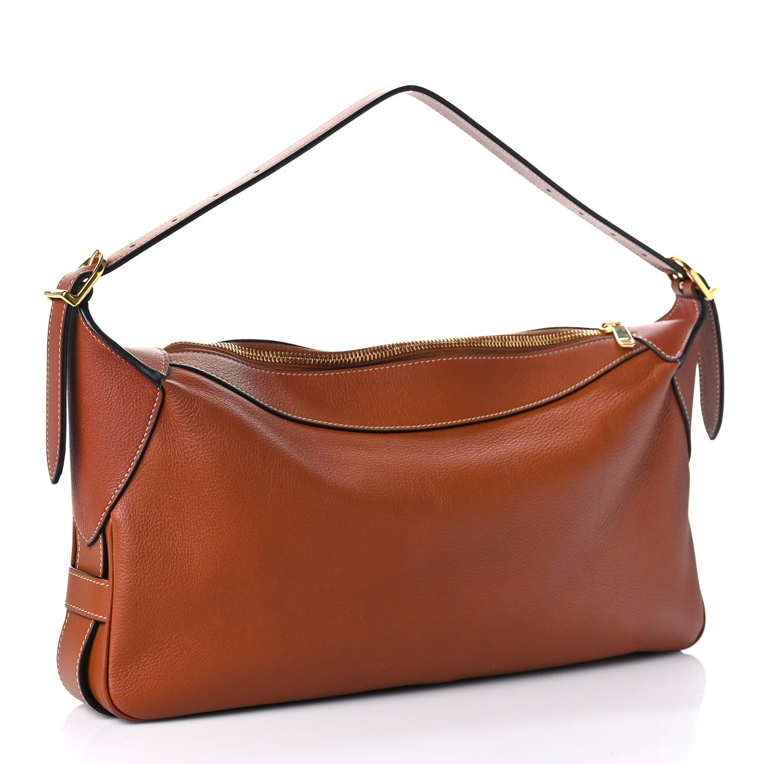 Celine Supple Calfskin Medium Romy Shoulder Bag Tan 3 of 10