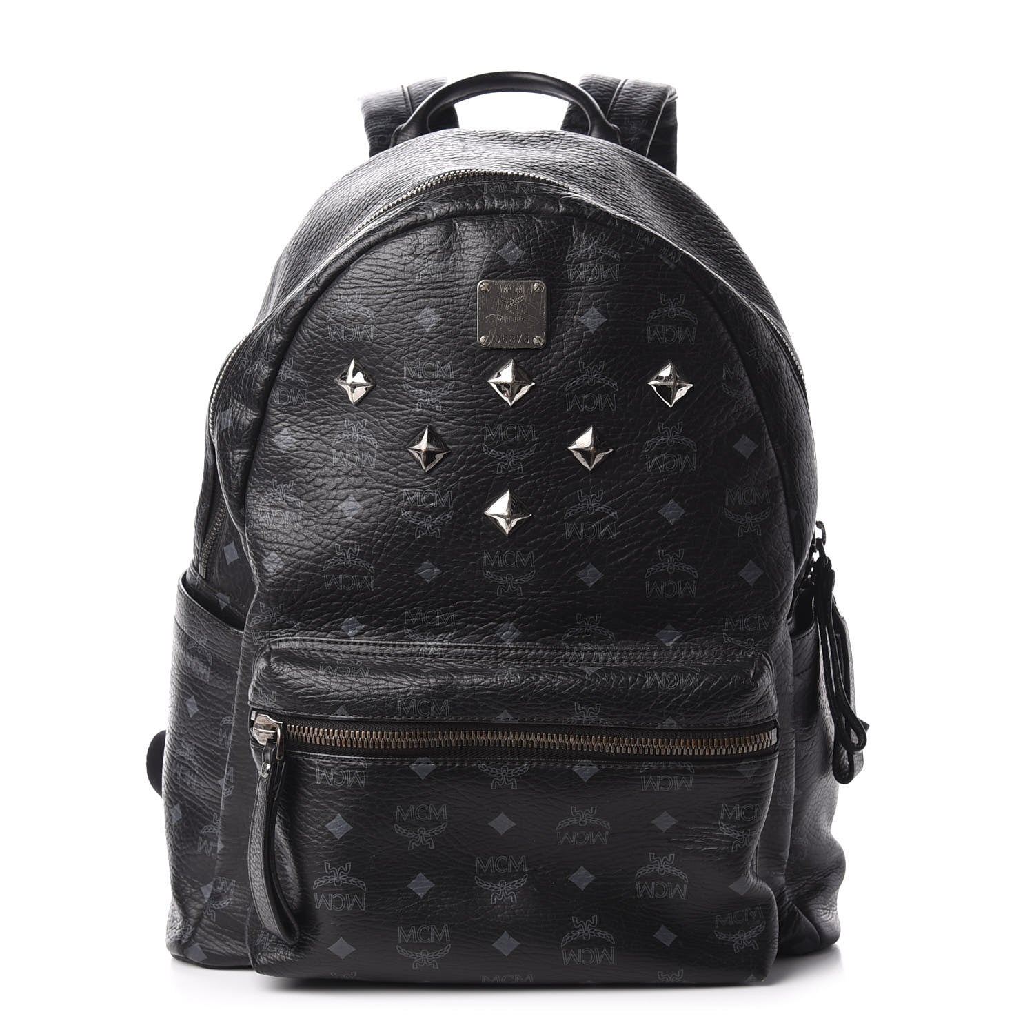 MCM Visetos Medium Sprinkle Stud Stark Backpack Black 1 of 8