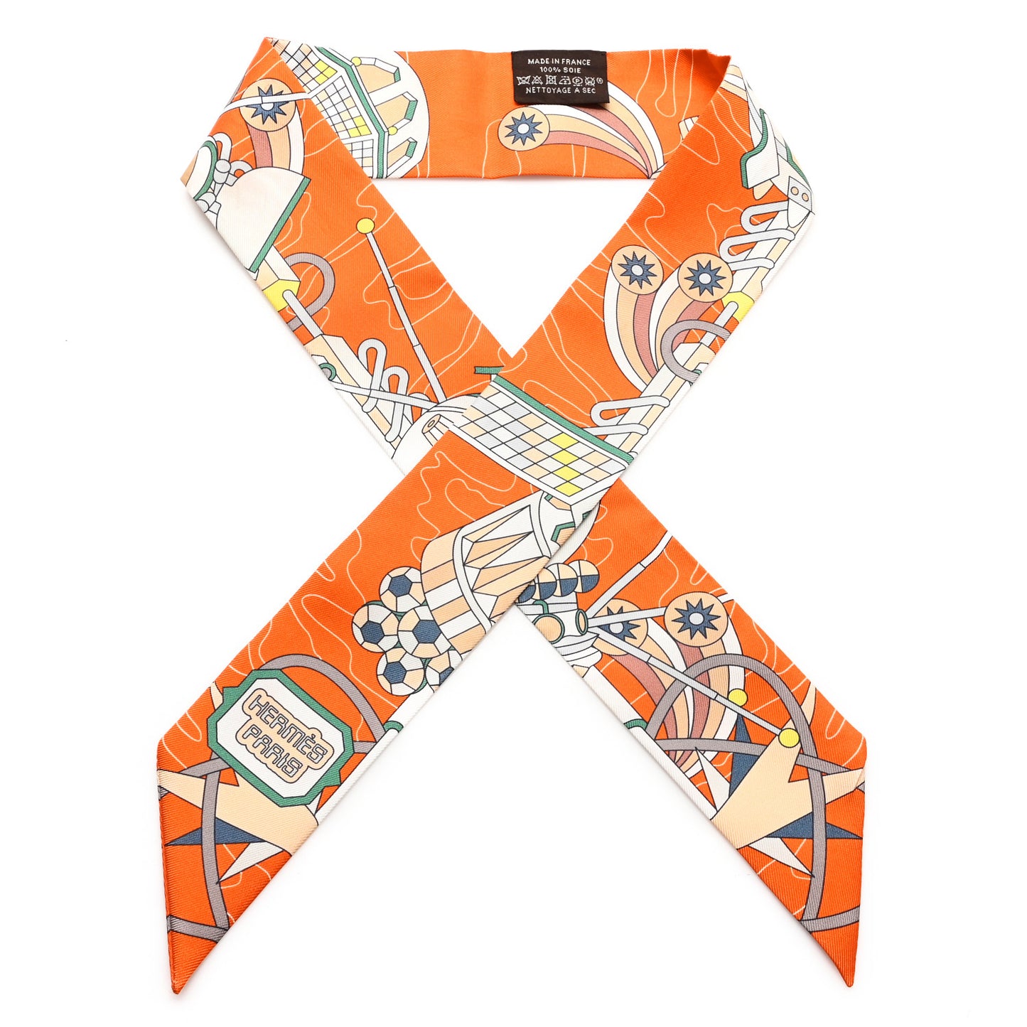 Silk Odyssey Twilly Orange Vert Jaune