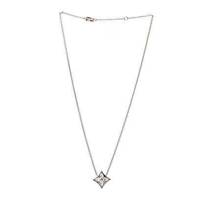 Louis Vuitton 18K Pink Gold Mother Of Pearl Blossom Pendant Necklace 3 of 6