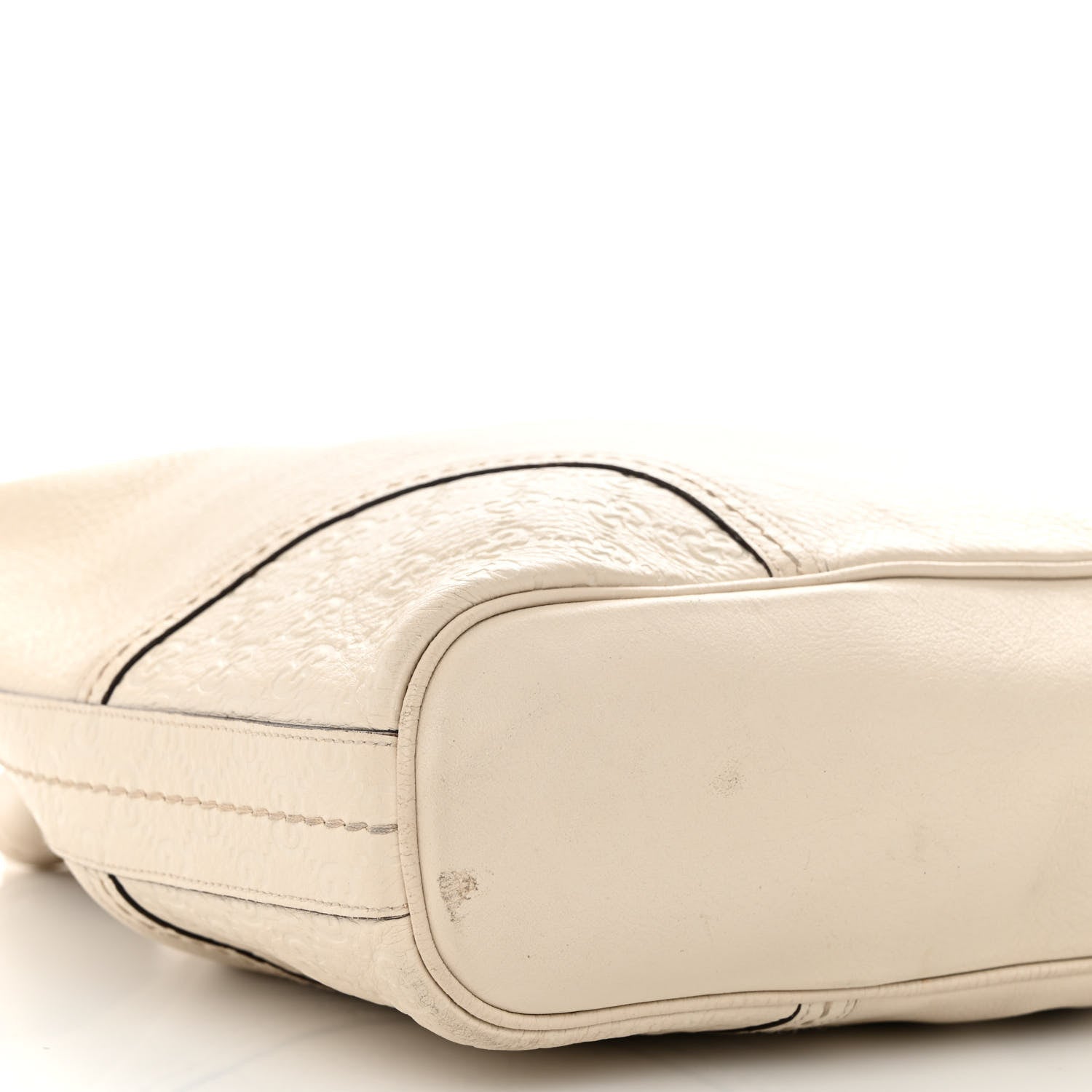 Gucci Calfskin Guccissima Trim Large Signoria Hobo Ivory 8 of 16