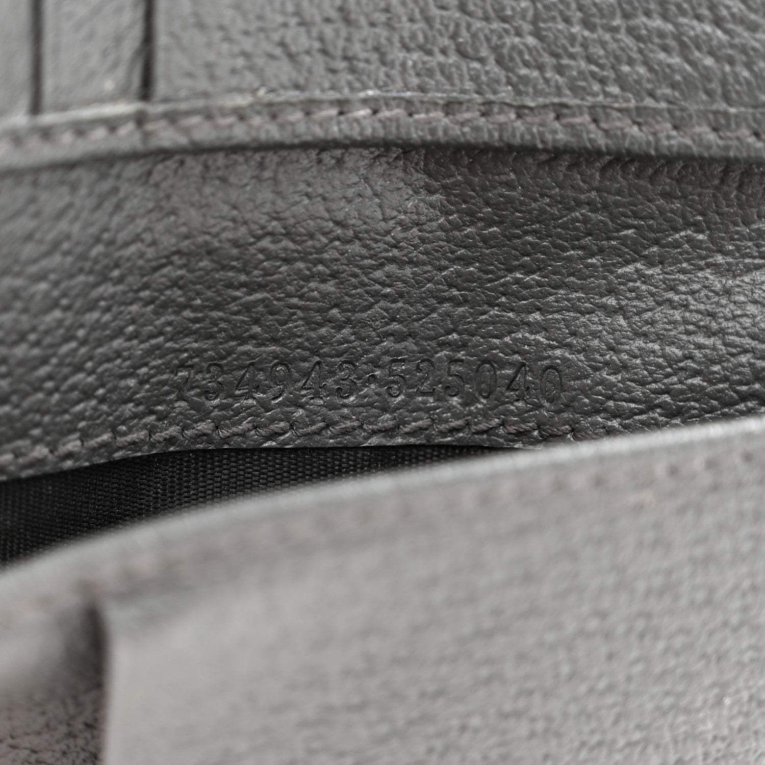 Gucci GG Supreme Monogram Textured Dollar Calfskin Ophidia Card Case Grey Black Graphite Grey 7 of 9