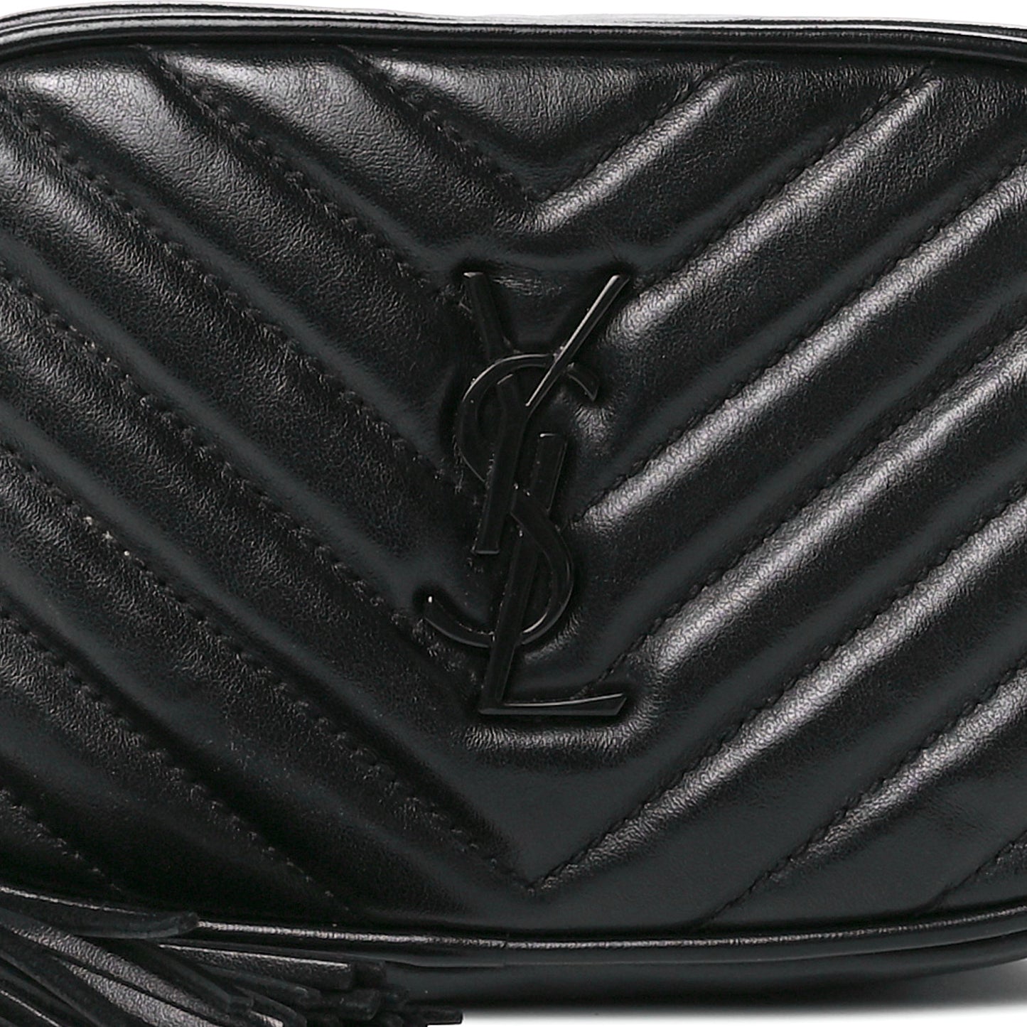Calfskin Matelasse Monogram Lou Belt Bag Black
