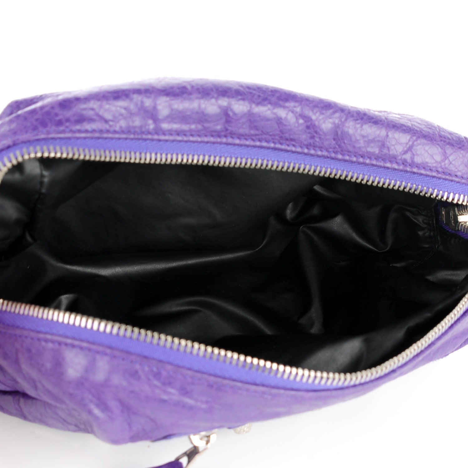 Balenciaga Agneau Giant 12 Silver Hardware Pencil Case M Bleu Lavande 5 of 7