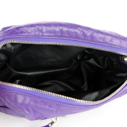 Balenciaga Agneau Giant 12 Silver Hardware Pencil Case M Bleu Lavande 5 of 7
