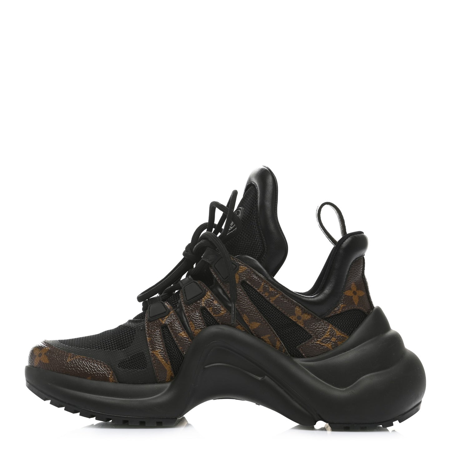 Calfskin Patent Monogram LV Archlight Sneakers 37.5 Black
