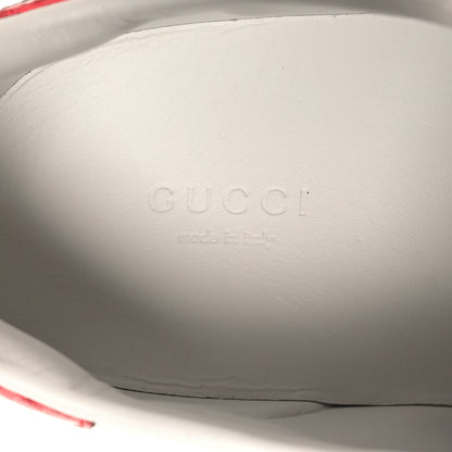 Gucci Calfskin Web Floral Embroidered Womens Ace Sneakers 40 White 9 of 10