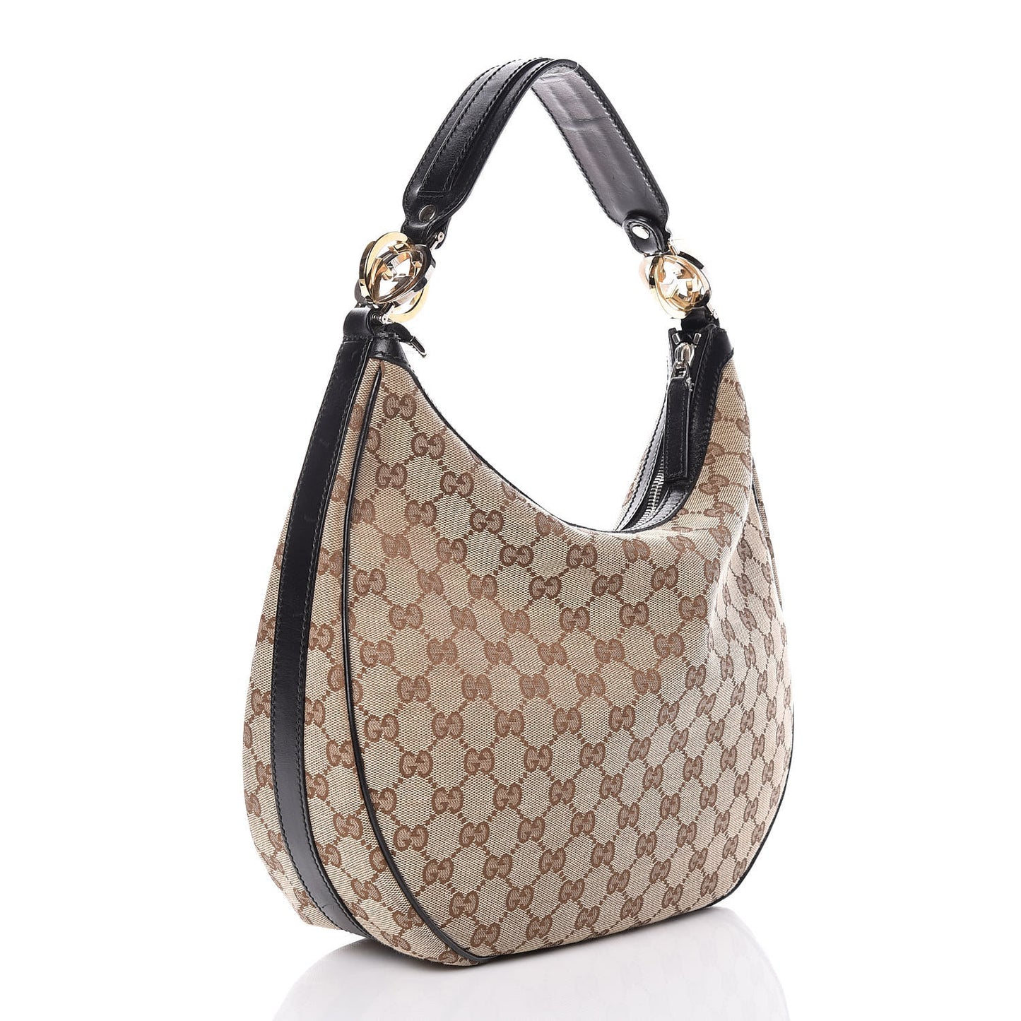 Monogram Medium GG Twins Hobo Black