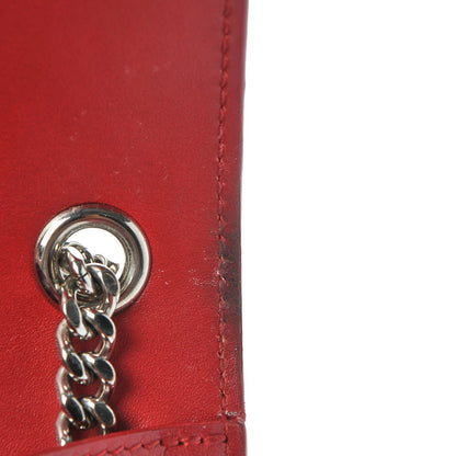 Saint Laurent Calfskin Small Classic Monogram Kate Tassel Satchel Red 10 of 14