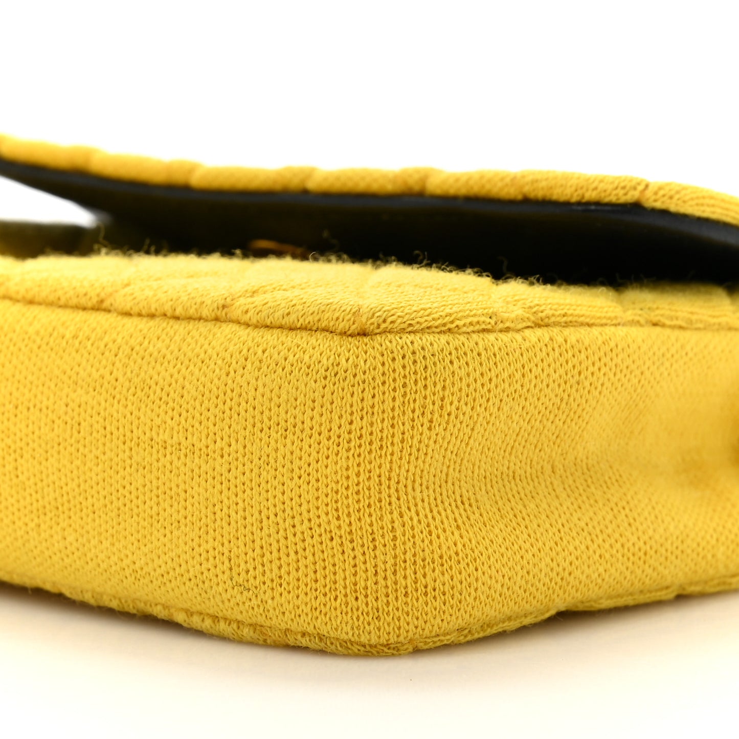 Jersey Quilted Micro Flap Yellow