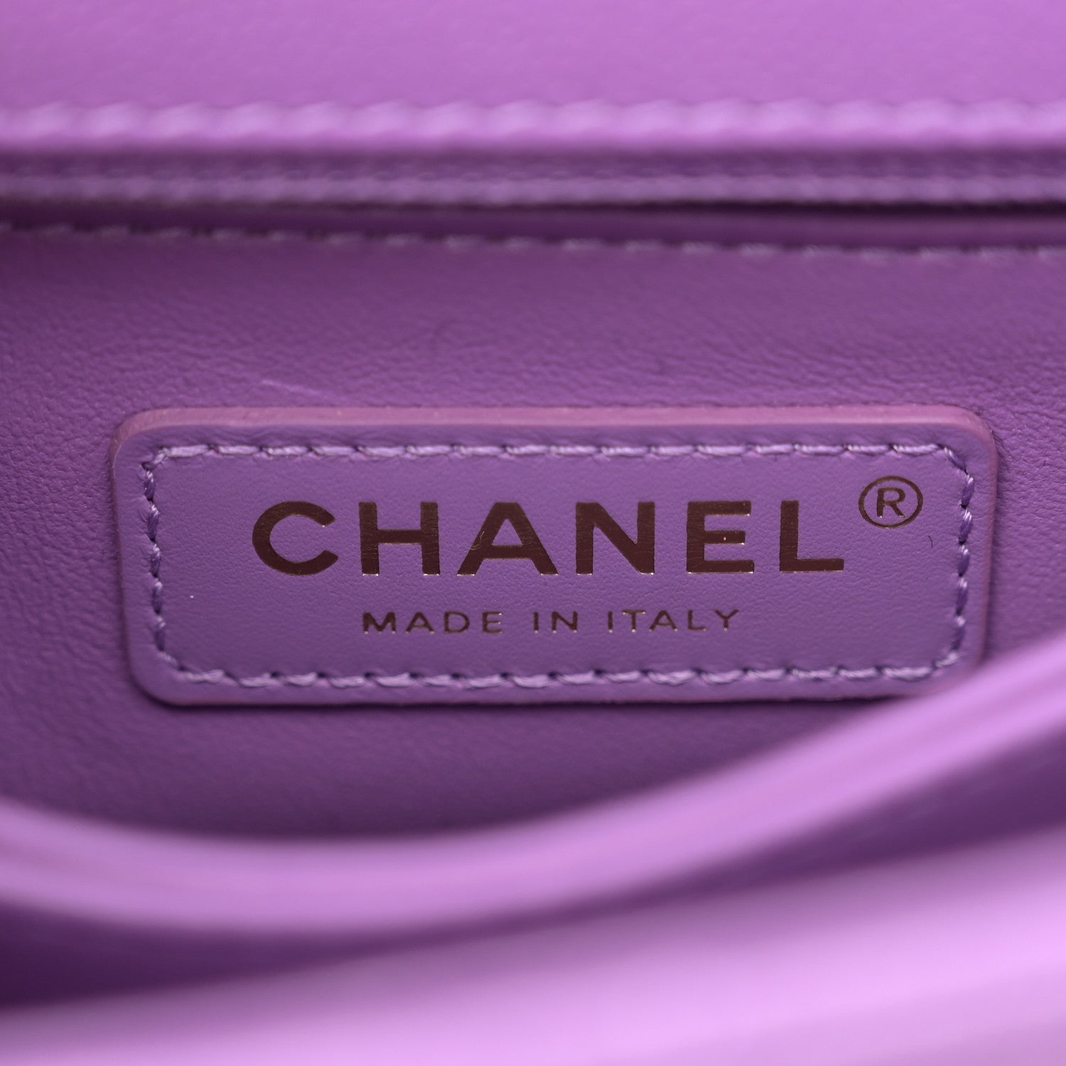 Chanel Caviar Quilted Mini Coco Handle Flap Purple 6 of 10