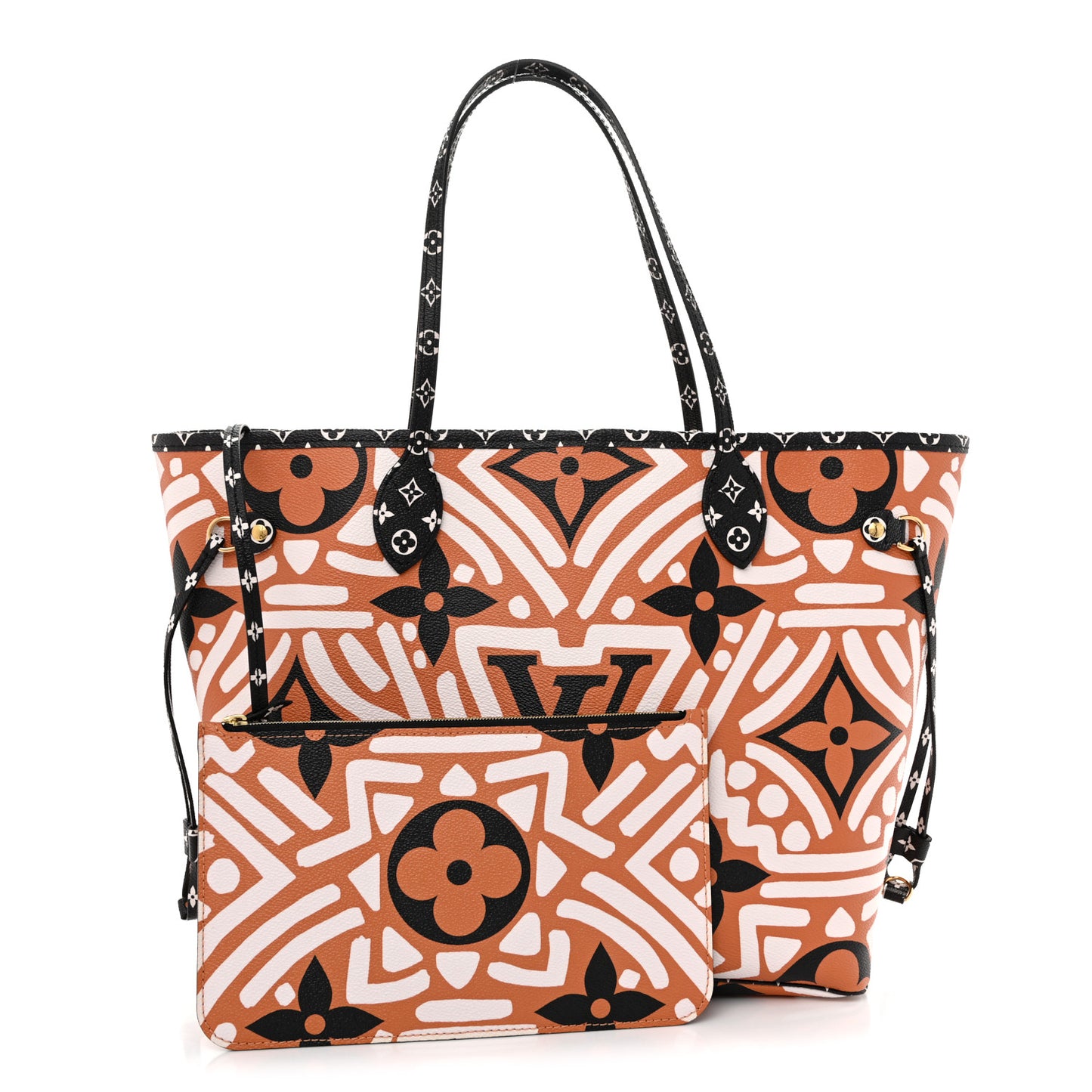 Monogram Giant Crafty Neverfull MM Creme Caramel